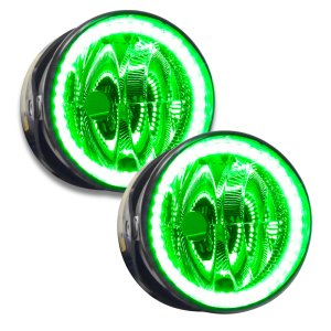 Lincoln Navigator Fog Light Halos - ORACLE Lighting - LED Halo - Green - `03-`04